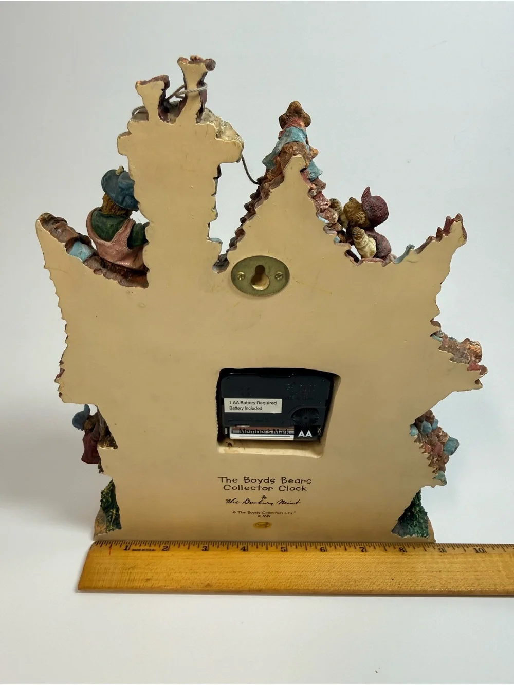 Boyds Bears Collector clock **READ** Time Waits for No Bear Danbury mint